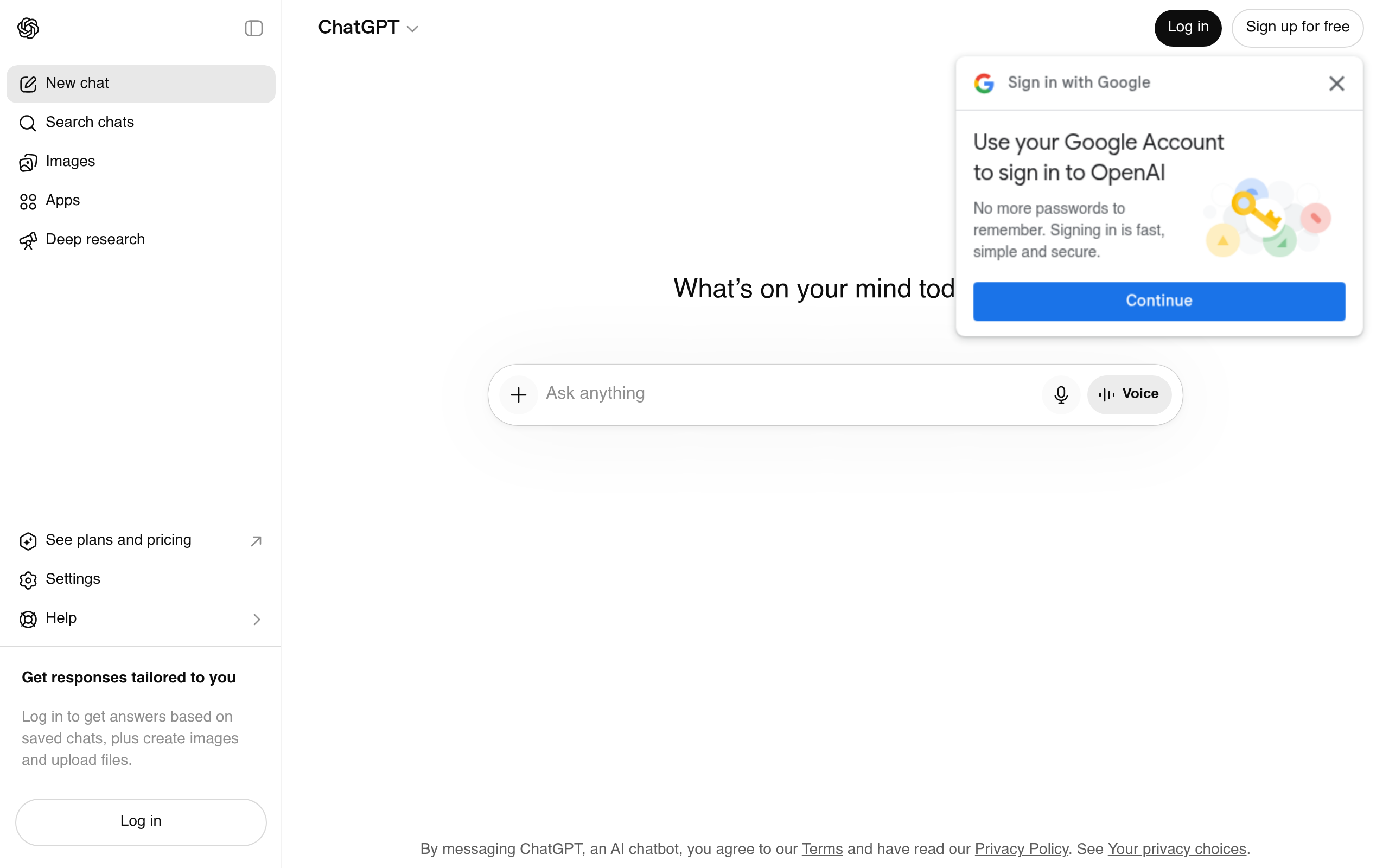 ChatGPT screenshot