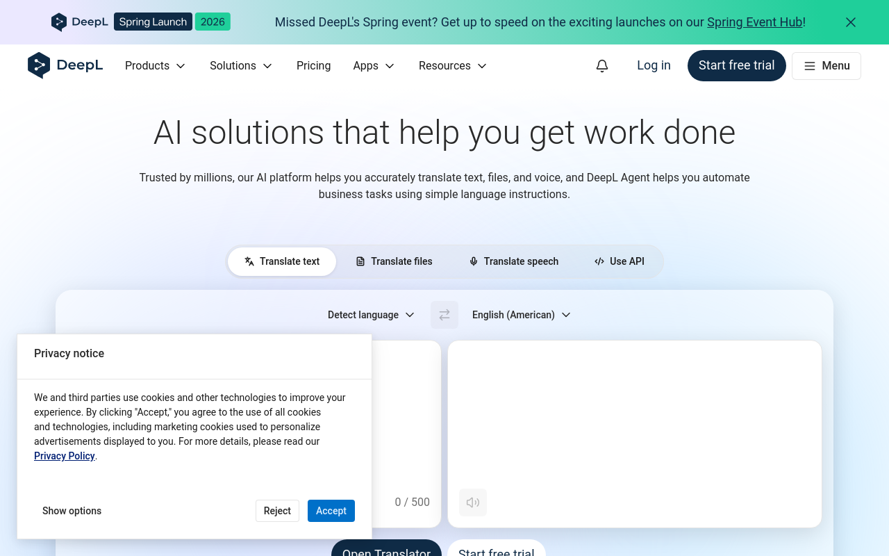 DeepL screenshot