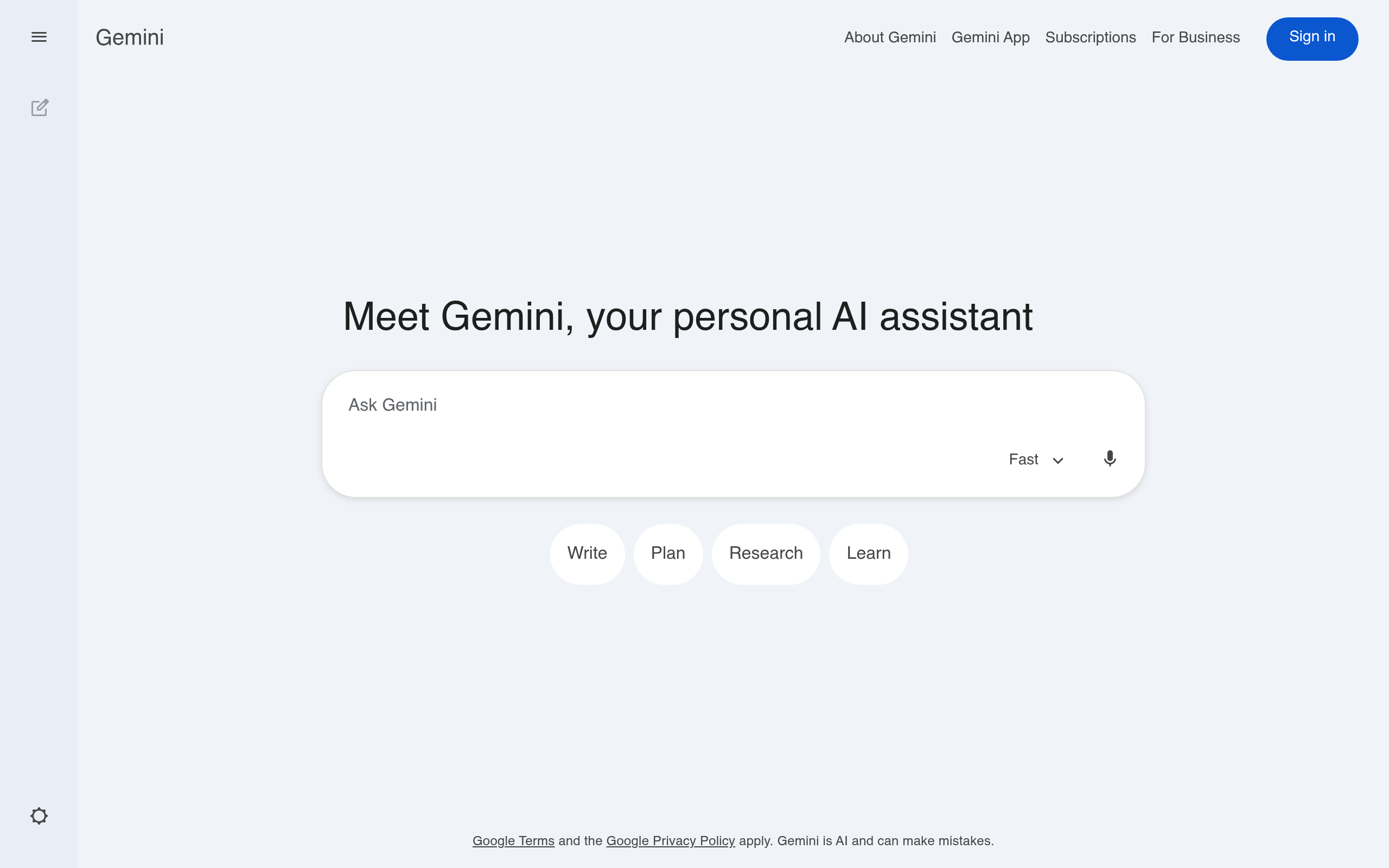 Gemini screenshot